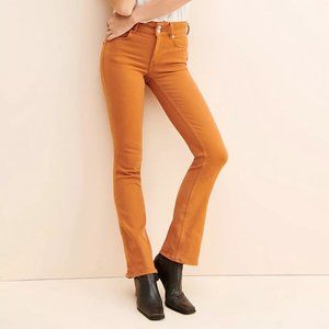 Free People We the Free Orange Shayla Bootcut Jeans